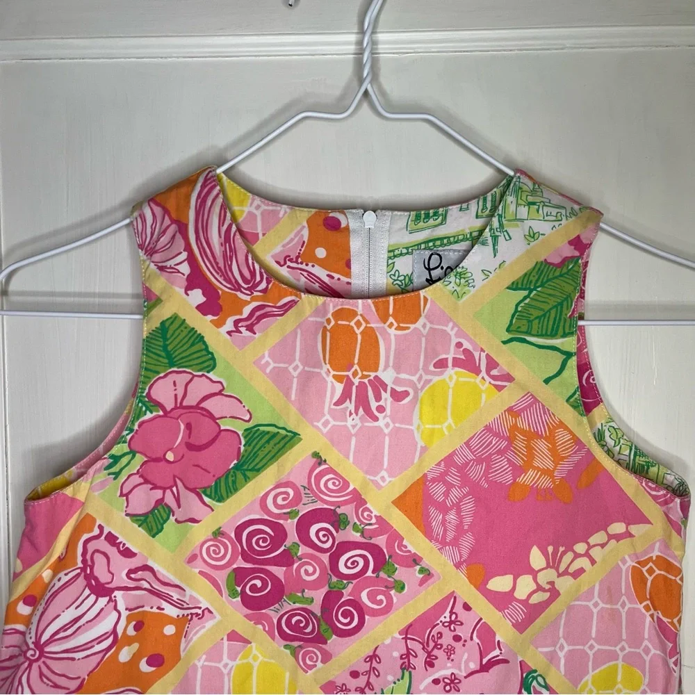 Lilly Pulitzer Multi-Color Floral Print Size 7 - Picture 4 of 6